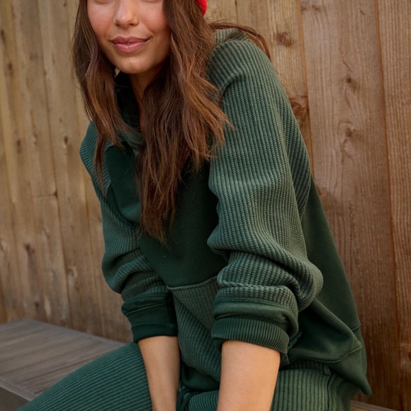 Aerie essential waffle Hoodie - Picture 2 of 9